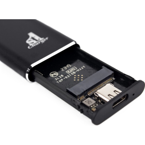 Фото - Внешний карман 1stCharger для M2 NVMe PCIe SSD Type C (M2E.01.NVME.Black)